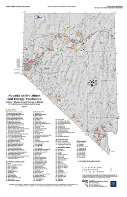 Nevada active mines and energy producers SUPERSEDED BY EDUCATIONAL SERIES 64