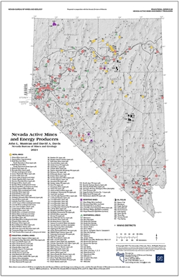 Nevada active mines and energy producers [Superseded by E69]