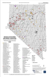 Nevada active mines and energy producers [11 x 17]