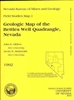 Geologic map of the Bettles Well quadrangle, Nevada B/W MAP