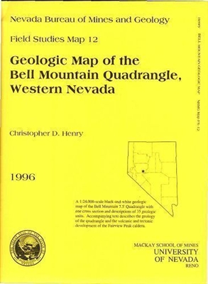 Geologic map of the Bell Mountain quadrangle, western Nevada B/W MAP AND TEXT