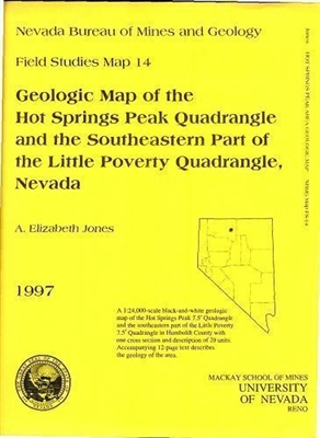 Geologic map of the Hot Springs Peak quadrangle and the southeastern part of the Little Poverty quadrangle, Nevada B/W MAP AND TEXT