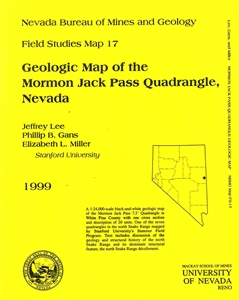 Geologic map of the Mormon Jack Pass quadrangle, Nevada B/W MAP AND TEXT