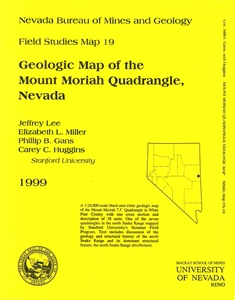 Geologic map of the Mount Moriah quadrangle, Nevada B/W MAP AND TEXT