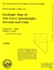 Geologic map of The Cove quadrangle, Nevada and Utah B/W MAP AND TEXT