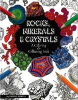 Rocks minerals coloring book