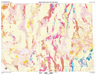 Geologic map of southeast Nevada SHEET 6: SOUTHEAST, NO LEGEND