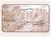 Topographic map of the range of mountains containing the Comstock Lode and mining claims and works located thereon