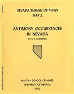 Antimony occurrences in Nevada SUPERSEDED BY BULLETIN 61