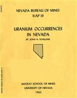 Uranium occurrences in Nevada SUPERSEDED BY BULLETIN 81 PLATE