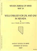 Wells drilled for oil and gas in Nevada SUPERSEDED BY BULLETIN 104, DATABASE MAP 1, OPEN-FILE REPORTS 96-6, 01-7, AND 11-6 