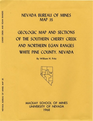 Geologic map and sections of the southern Cherry Creek and northern Egan Ranges, White Pine County, Nevada