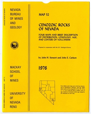 Cenozoic rocks of Nevada: Four maps and brief description of distribution, lithology, age, and centers of volcanism 4 SHEETS AND TEXT