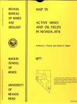 Active mines and oil fields in Nevada, 1976 OUT OF PRINT
