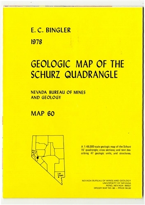 Geologic map of the Schurz quadrangle SEE ALSO OPEN-FILE REPORT 09-13