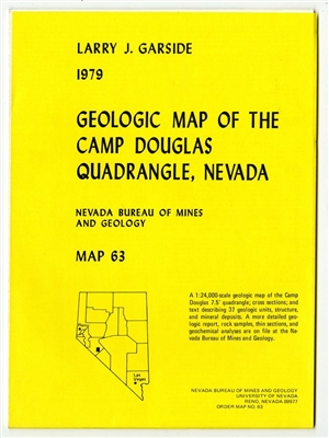 Geologic map of the Camp Douglas quadrangle, Nevada