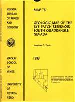 Geologic map of the Rye Patch Reservoir South quadrangle, Nevada