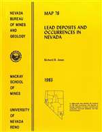 Lead deposits and occurrences in Nevada