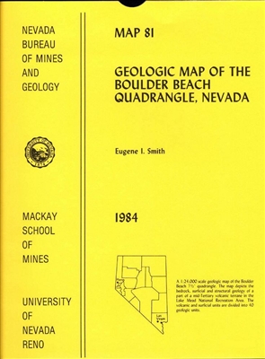 Geologic map of the Boulder Beach quadrangle, Nevada PAPER MAP