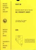 Bouguer gravity map of Nevada: McDermitt sheet MAP AND ERRATA SHEET