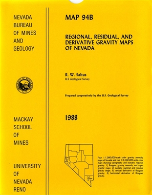 Regional, residual, and derivative gravity maps of Nevada 6 MAPS ON 4 SHEETS