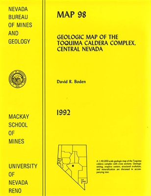 Geologic map of the Toquima caldera complex, central Nevada MAP AND TEXT