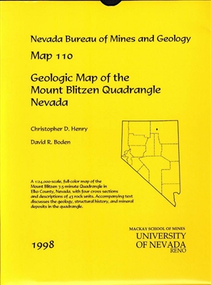 Geologic map of the Mount Blitzen quadrangle, Nevada MAP AND TEXT
