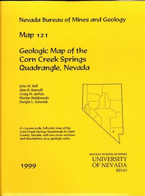 Geologic map of the Corn Creek Springs quadrangle, Nevada PAPER MAP