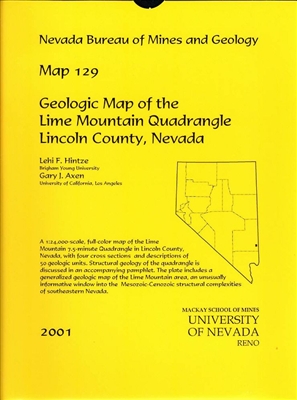 Geologic map of the Lime Mountain quadrangle, Lincoln County, Nevada MAP AND TEXT