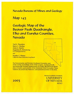 Geologic map of the Beaver Peak quadrangle, Elko and Eureka counties, Nevada MAP AND TEXT