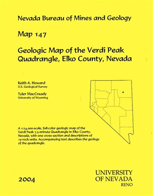Geologic map of the Verdi Peak quadrangle, Elko County, Nevada MAP AND TEXT