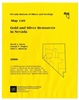 Gold and silver resources in Nevada PAPER MAP