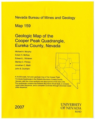 Geologic map of the Cooper Peak quadrangle, Eureka County, Nevada MAP AND TEXT