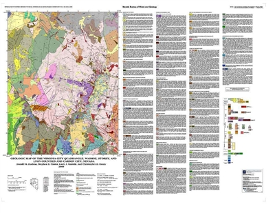 Geologic map of the Virginia City quadrangle, Washoe, Storey, and Lyon counties, and Carson City, Nevada PLATE 1 ONLY, GEOLOGIC MAP