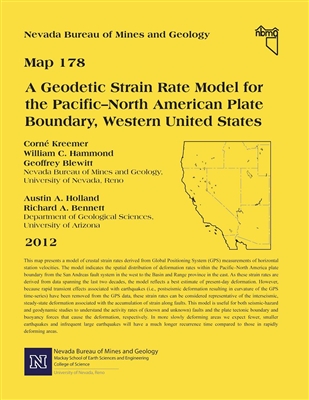 A geodetic strain rate model for the Pacific?ï¿½ï¿½North American plate boundary, western United States FULL-SIZE MAP