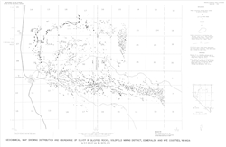 Geochemical map showing distribution and abundance of silver in silicified, Goldfield mining district, Esmeralda and Nye counties, Nevada