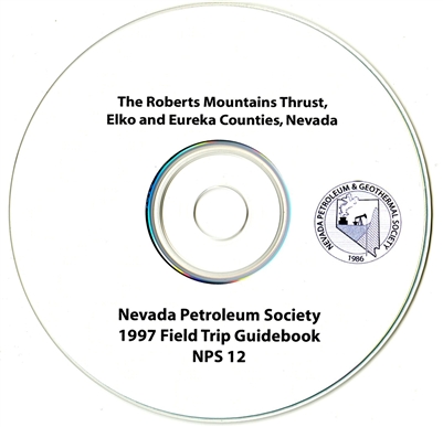 The Roberts Mountains thrust, Elko and Eureka counties, Nevada CD-ROM