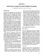 Indicators of subsurface basin geometry in Nevada (Chapter 8 from Open-File Report 96-2: An analysis of Nevada's metal-bearing mineral resources) TEXT AND 1 PLATE