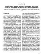 Delineation of mineral resources assessment tracts and estimates of numbers of undiscovered deposits in Nevada (Chapter 12 from Open-File Report 96-2: An analysis of Nevada's metal-bearing mineral resources) TEXT AND 3 PLATES