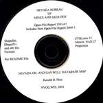 Nevada oil and gas well database map CD-ROM AND TEXT