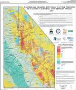 Earthquake shaking potential map for portions of eastern California and western Nevada