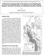 Preliminary geologic map of the Sahwave and Nightingale ranges, Churchill, Pershing, and Washoe counties, Nevada MAP AND TEXT