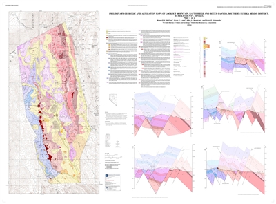 Preliminary geologic and alteration maps of Lookout Mountain, Ratto Ridge and Rocky Canyon, southern Eureka mining district, Eureka County, Nevada TWO PLATES