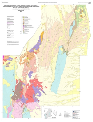 Preliminary geologic map of Cenozoic units of the central Robinson Mountain volcanic field and northwestern Huntington Valley, Elko County, Nevada TWO PLATES AND TEXT