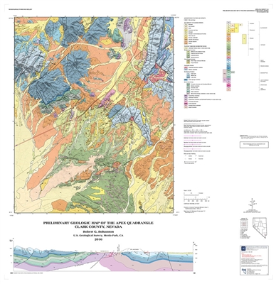 Preliminary geologic map of the Apex quadrangle, Clark County, Nevada MAP AND TEXT