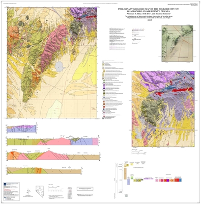 Preliminary geologic map of the Boulder City NW quadrangle, Clark County Nevada MAP AND TEXT