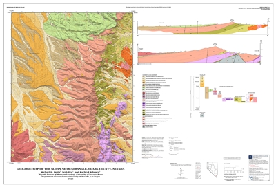 Geologic map of the Sloan NE quadrangle, Clark County, Nevada