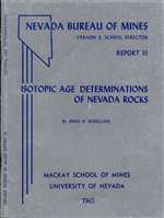 Isotopic age determinations of Nevada rocks OUT OF PRINT