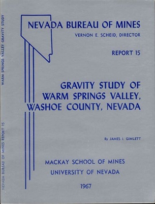 Gravity study of Warm Springs Valley, Washoe County, Nevada