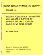 Induced polarization (resistivity) and magnetic surveys of altered Tertiary volcanic rocks near Reno, Nevada